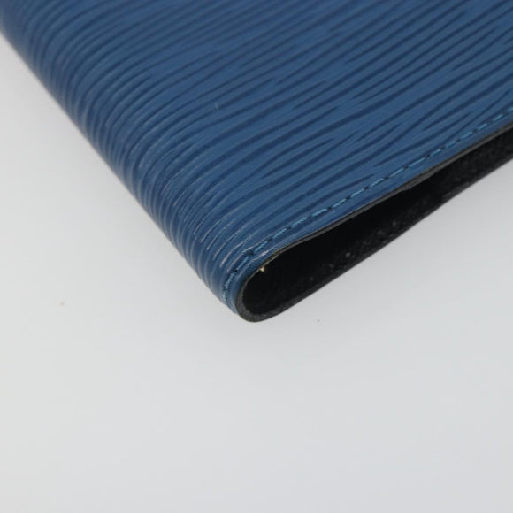 LOUIS VUITTON Epi Agenda PM Day Planner Cover Blue R20055 LV Auth 193796