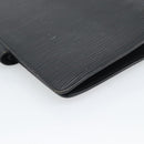 LOUIS VUITTON Epi Agenda MM Day Planner Cover Black R20042 LV Auth 193797-16