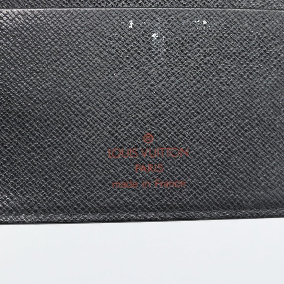 LOUIS VUITTON Epi Agenda MM Day Planner Cover Black R20042 LV Auth 193797