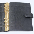 LOUIS VUITTON Epi Agenda MM Day Planner Cover Black R20042 LV Auth 193797-18