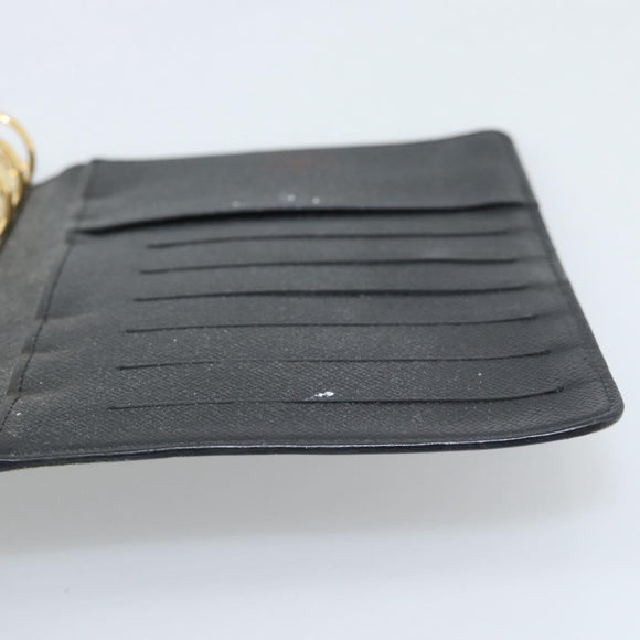 LOUIS VUITTON Epi Agenda MM Day Planner Cover Black R20042 LV Auth 193797