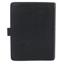 LOUIS VUITTON Epi Agenda MM Day Planner Cover Black R20042 LV Auth 193797-2