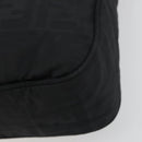 FENDI Zucca Canvas Shoulder Bag Black Auth 193804-15