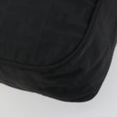 FENDI Zucca Canvas Shoulder Bag Black Auth 193804-16