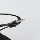 FENDI Zucca Canvas Shoulder Bag Black Auth 193804-17
