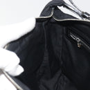 FENDI Zucca Canvas Shoulder Bag Black Auth 193804-20