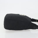 FENDI Zucca Canvas Shoulder Bag Black Auth 193804-3