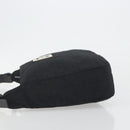 FENDI Zucca Canvas Shoulder Bag Black Auth 193804-4