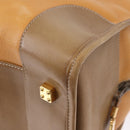 LOEWE Amazona 40 Hand Bag Leather Brown Gold Auth 193805A-16