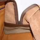 LOEWE Amazona 40 Hand Bag Leather Brown Gold Auth 193805A-19
