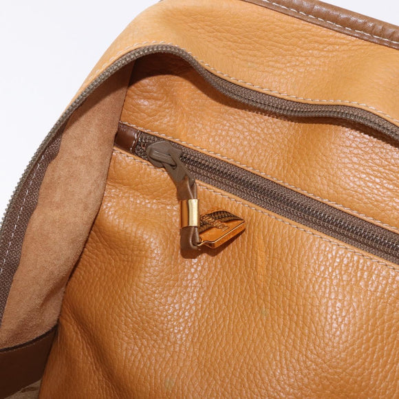 LOEWE Amazona 40 Hand Bag Leather Brown Gold Auth 193805A