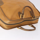 LOEWE Amazona 40 Hand Bag Leather Brown Gold Auth 193805A-7