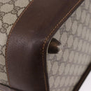 GUCCI GG Supreme Web Sherry Line Boston Bag PVC Beige Gold Auth 193806A-12