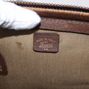 GUCCI GG Supreme Web Sherry Line Boston Bag PVC Beige Gold Auth 193806A-15
