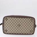 GUCCI GG Supreme Web Sherry Line Boston Bag PVC Beige Gold Auth 193806A-9