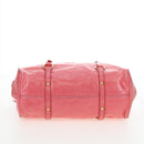 Miu Miu Hand Bag Leather 2way Pink Gold Auth 193807M-12