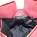 Miu Miu Hand Bag Leather 2way Pink Gold Auth 193807M-23