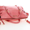 Miu Miu Hand Bag Leather 2way Pink Gold Auth 193807M-6