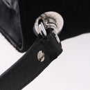 GUCCI Interlocking G Shoulder Bag Velor Black Silver Auth 193808V-10