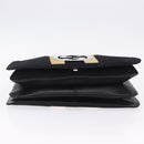 GUCCI Interlocking G Shoulder Bag Velor Black Silver Auth 193808V-12