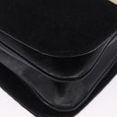 GUCCI Interlocking G Shoulder Bag Velor Black Silver Auth 193808V-15