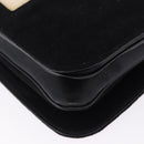 GUCCI Interlocking G Shoulder Bag Velor Black Silver Auth 193808V-16