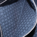GUCCI Interlocking G Shoulder Bag Velor Black Silver Auth 193808V-26
