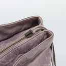 BALENCIAGA The Perth Hand Bag Leather Purple 128522 Auth 193809V-10