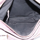 BALENCIAGA The Perth Hand Bag Leather Purple 128522 Auth 193809V-11