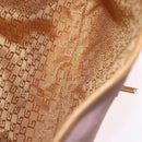 GUCCI Bamboo Jackie Shoulder Bag Suede Pink Gold 001 4060 Auth 193813V-11