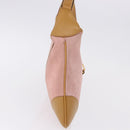 GUCCI Bamboo Jackie Shoulder Bag Suede Pink Gold 001 4060 Auth 193813V-4