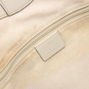 GUCCI GG Canvas Guccissima Tote Bag Leather Ivory Gold 211944 Auth 193843V-16
