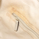 GUCCI GG Canvas Guccissima Tote Bag Leather Ivory Gold 211944 Auth 193843V-20