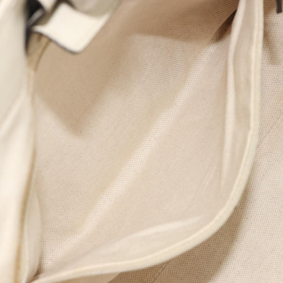 GUCCI GG Canvas Guccissima Tote Bag Leather Ivory Gold 211944 Auth 193843V