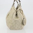 GUCCI GG Canvas Guccissima Tote Bag Leather Ivory Gold 211944 Auth 193843V-5