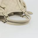 GUCCI GG Canvas Guccissima Tote Bag Leather Ivory Gold 211944 Auth 193843V-7