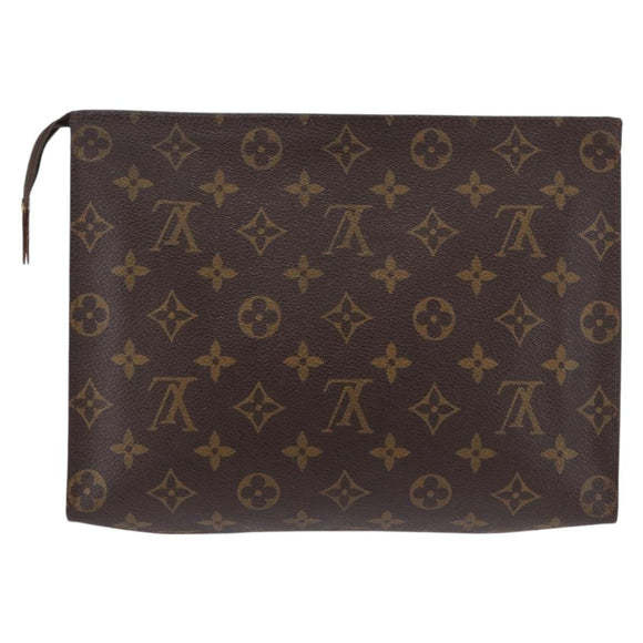 LOUIS VUITTON Monogram Poche Toilette 26 Pouch M47542 LV Auth 193844