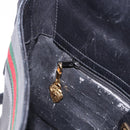GUCCI Micro GG Supreme Web Sherry Line Bag PVC Black 001 110 0968 Auth 193846-20