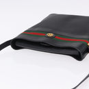 GUCCI Micro GG Supreme Web Sherry Line Bag PVC Black 001 110 0968 Auth 193846-6