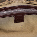 FENDI Zucca Canvas Mamma Baguette Shoulder Bag Brown Black Auth 193847V-18