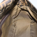 FENDI Zucca Canvas Mamma Baguette Shoulder Bag Brown Black Auth 193847V-19