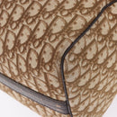 Christian Dior Trotter Canvas Boston Bag Beige Gold Auth 193848-13