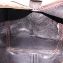 Christian Dior Trotter Canvas Boston Bag Beige Gold Auth 193848-18