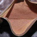 Christian Dior Trotter Canvas Boston Bag Beige Gold Auth 193848-21