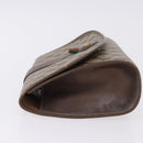 GUCCI GG Supreme Web Sherry Line Bag PVC Beige Gold 156 01 030 Auth 193851-4