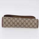 GUCCI GG Supreme Web Sherry Line Bag PVC Beige Gold 156 01 030 Auth 193851-6