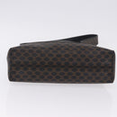 CELINE Macadam Canvas Shoulder Bag PVC Leather Black Gold Auth 193854-6
