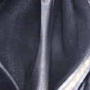CELINE Macadam Canvas Shoulder Bag PVC Leather Black Gold Auth 193854-21