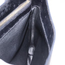 CELINE Macadam Canvas Shoulder Bag PVC Leather Black Gold Auth 193854-23