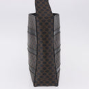 CELINE Macadam Canvas Shoulder Bag PVC Leather Black Gold Auth 193854-4